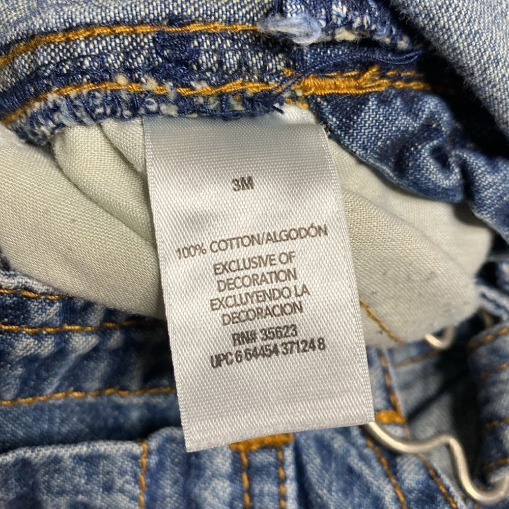 CARTER’S Denim Classic Carpenter Baby Overalls - Picture 5 of 5